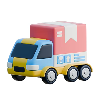 Modern Toy Car Truck Cartoon Toy Cartoon Truck 3d model