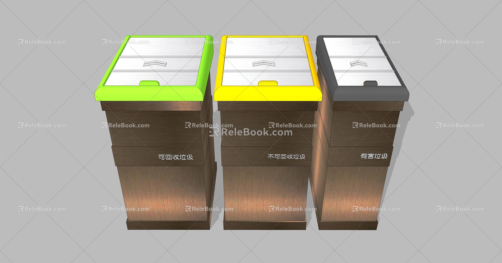 Modern Trash Bin Trash Bin 3d model