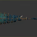 Intricate Teal And Gold Mechanical Device With Gears Chains And Industrial Tech Design Details