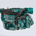 modern engine 3d model