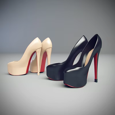 High-heeled shoes 3d model
