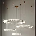 Modern Circular Crystal Chandelier With Transparent Crystals And Gold Metal Frame