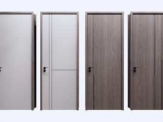 Modern swing door 3d model