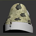 Slip On Casual Shoes With Gold And Black Ginkgo Leaf Pattern And White Sole