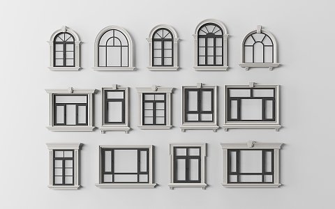 Window cover window sliding window casement window 3d model