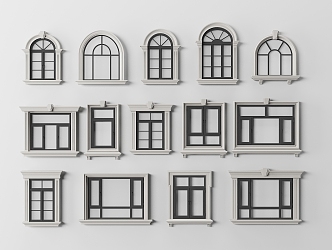 Window cover window sliding window casement window 3d model