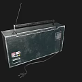 Retro FM Radio Boombox Speaker with Dual Striped Speakers Handle and Vintage Design