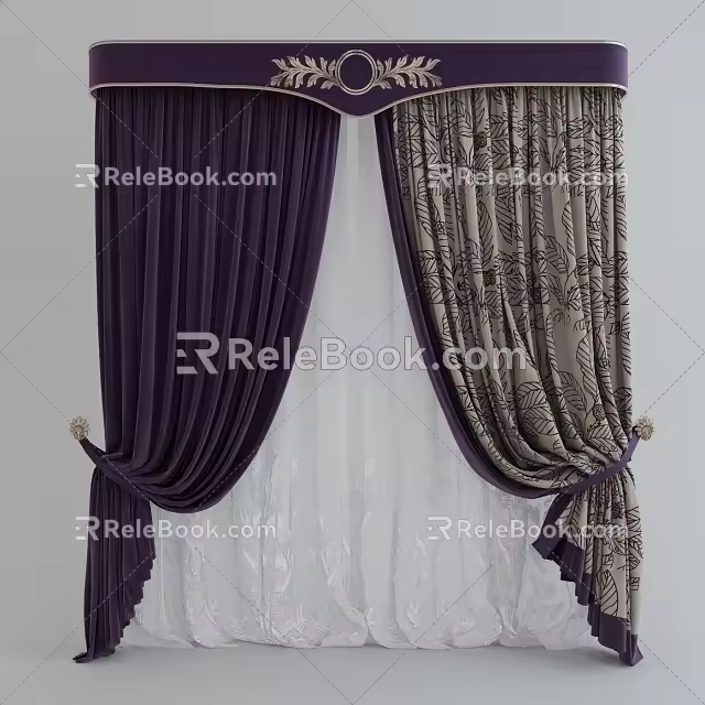 Curtains 3d model