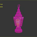 Traditional Decorative Lantern With Colorful Patterns Layered Structure And Ornate Design