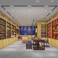Liquor and Tobacco Store Interior Featuring Shelves Display Cabinets Alcohol And Tobacco Products