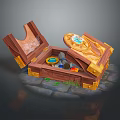 Magic Desk Magic Table Medieval Item Medieval Table Magic Item Magic Item Magic Item Medicine Bottle 3d model