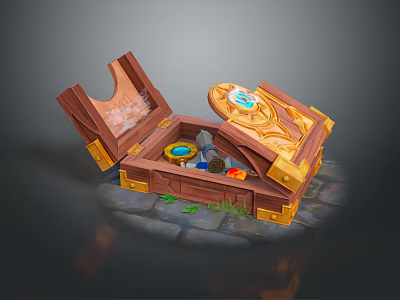 Magic Desk Magic Table Medieval Item Medieval Table Magic Item Magic Item Magic Item Medicine Bottle 3d model