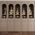 new chinese buddha shrine bodhisattva 3d model