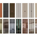 Display Of Wardrobe Doors In Varied Styles Colors Materials And Glass