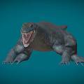 Phantom Dragon Fin Dragon Plesiosaurus Dinosaurs in the Sea Ancient Marine Reptiles Cretaceous Low Face Number Low Model Simple Model Game Movie and TV Level Super Realistic 3d model