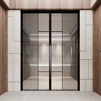 Modern sliding door 3d model