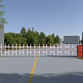 Modern Automatic Double Fence Barrier Gate System For Parking Lot Vehicle Access Control