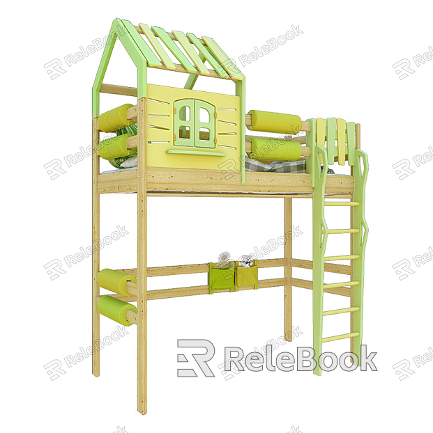 Modern Upper and Lower Bed Children's Bed Upper and Lower Bed Single Bed model