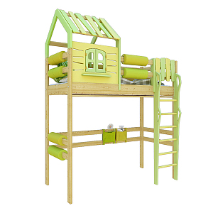 Modern Upper and Lower Bed Children's Bed Upper and Lower Bed Single Bed 3d model