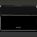 Black Electronic Audio Speaker With Silver Trim And Brand Logo Design