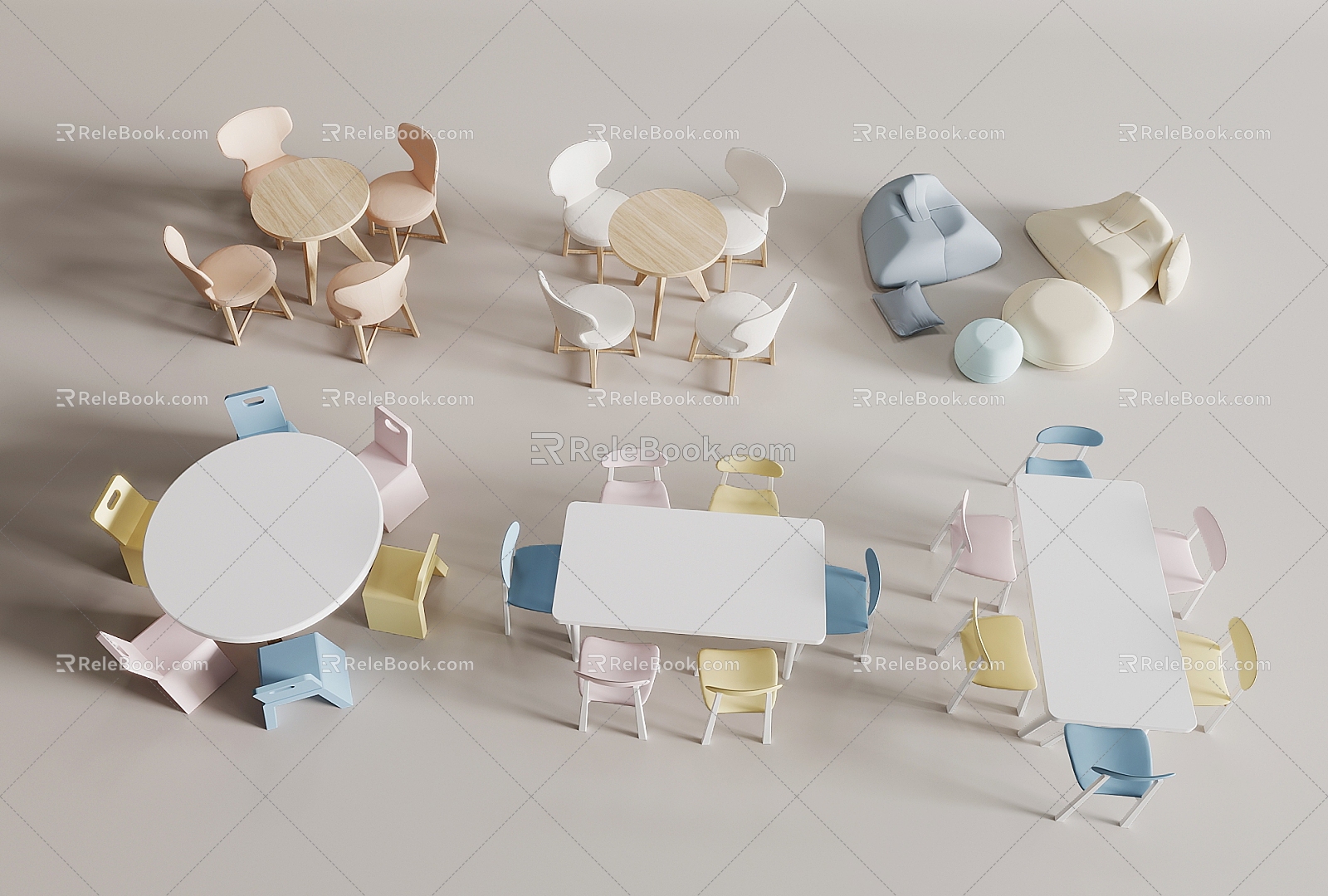 Modern Children's Tables and Chairs model