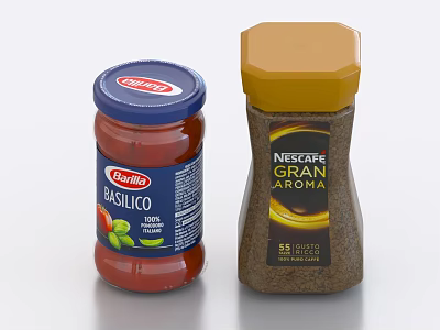 Two Different Seasoning Bottles Product 3d model