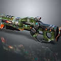 Modern Sci-Fi Gun Sci-Firearms Sci-Fi Game Gun Games Firearms Game Gun 3d model
