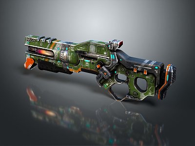 Modern Sci-Fi Gun Sci-Firearms Sci-Fi Game Gun Games Firearms Game Gun 3d model