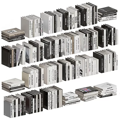 Modern Books Books Newspapers 3d model