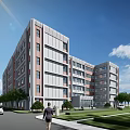 Modern Dormitory 3d model