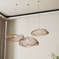 Wind pendant lamp combination 3d model