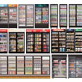 Modern Freezer Refrigerator Cabinet Refrigerator Display Cabinet Container Wine Cabinet Vertical Freezer 3d model