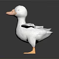 Modern Duck Cartoon Duck Animation Duck 3d model