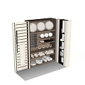 Organized Home Gym Storage With Exercise Balls Kettlebells Yoga Mats And Towels On Shelves