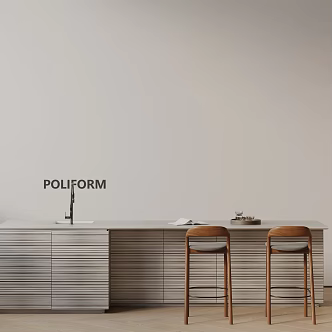 Modern table combination 3d model