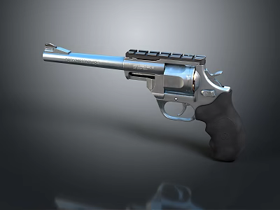 revolver pistol semi-automatic pistol automatic pistol modern weapon hot weapon 3d model