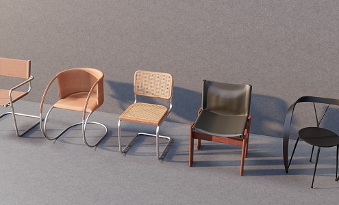 Modern single chair 3d model