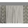 Elegant Layered Curtains With Sheer Panels And Textured Floral Pattern Fabric