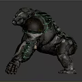 Industrial LOFT Robot Orangutan Mechanical King Kong Machine Science Fiction Gorilla 3d model
