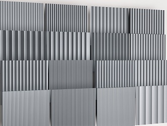 Modern wall panel background wall decorative panel 3d model