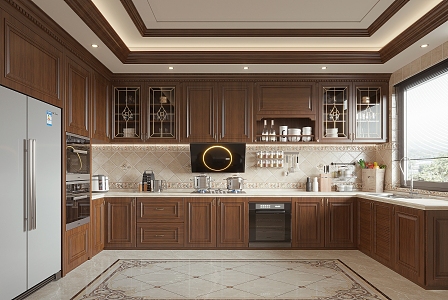 European-style kitchen 3d model