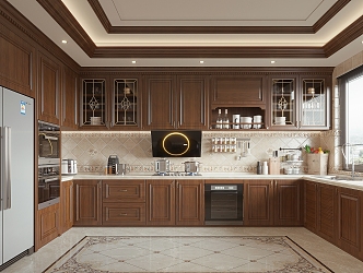 European-style kitchen 3d model