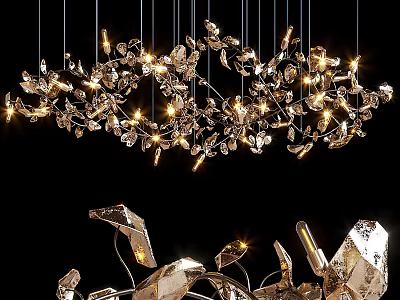 Light Luxury Chandelier 3d model