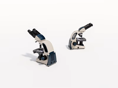 Binocular Microscopes With Ergonomic Design And Adjustable Mechanical Stage For Laboratory Industrial Equipment 3d model