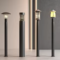 Modern Black Floor Lamps With Various Lampshade Designs In Minimalist Indoor