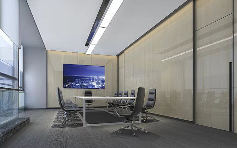Modern Conference Room 3d model