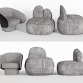 Modern Single Sofa Lazy Sofa Rabbit Ears Sofa Leisure Sofa Chair Leisure Chair 3d model