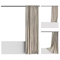 Elegant Beige Curtains With Soft Drapes Modern Hanging Style For Home Decor