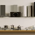 Modern Kitchen Appliances Collection Featuring Range Hoods Ovens Microwaves And Cookware