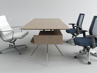 Modern office desk and chair office desk and chair combination 3d model